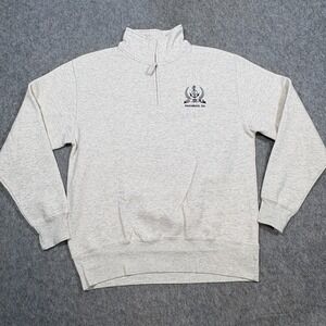 Exist Sweatshirt Men's Size Large Heather Gray 1/4 Zip Mock Pullover Sportswear
